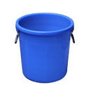 Royal Blue 30 Litre Blue UN Approved Plastic Pail with Lever Ring Closure & Black Lid - Heavy-Duty Industrial Container