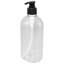 Light Gray 500ml Oblong Hand Sanitiser/Disinfectant Bottle (Pack of 10) - Durable and Easy to Use