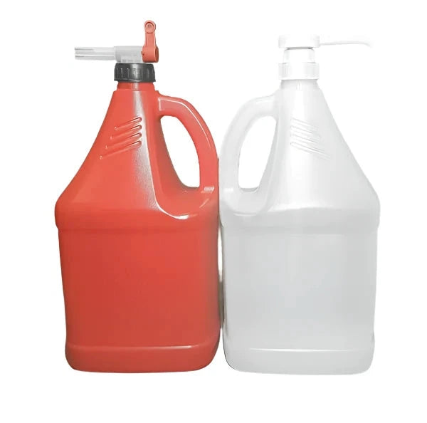 Gray 4 Litre Side Handle Plastic Economy Jerrycan - Easy Pour, Leak-Proof Design