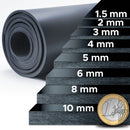 Dark Slate Gray Acoustic Soundproofing Rubber Sheet – Noise Reduction for Floors, Walls & Machinery | Thickness 1.5–25mm | Tested Performance Up to 96dB