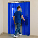 Gray Transparent Blue PVC Strip Curtains – Hook-On Creative Interior Kit for Offices, Studios & Workspaces