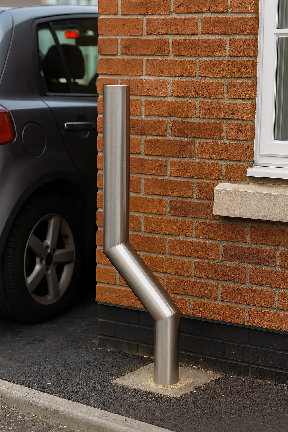 1100 mm Cranked Safety Bollard  1