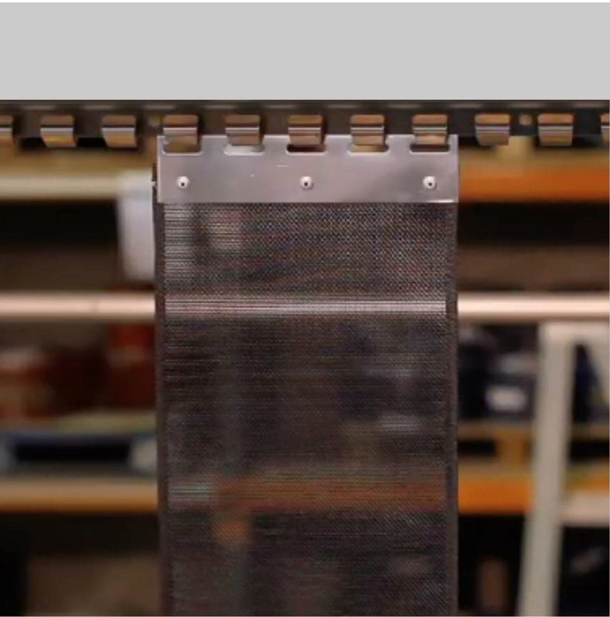 Dark Slate Gray Hook On Fly Mesh Curtain Strips Linear Metre