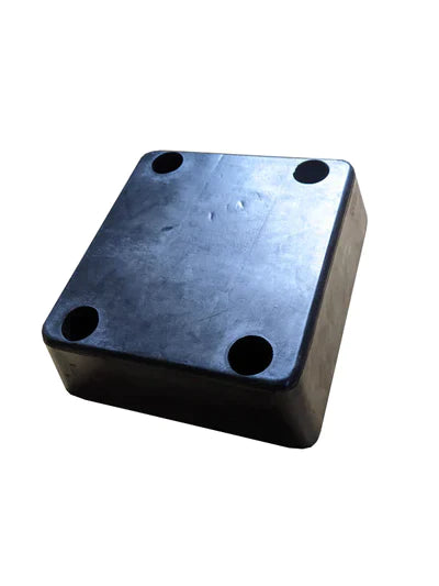 Dark Slate Gray Small TPX Rubber Dock Bumper - 330 x 305 x 100mm