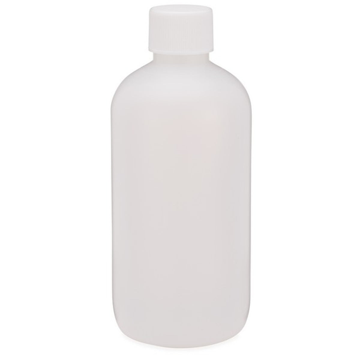 Light Gray Natural Boston HDPE Plastic Bottle (Pack of 10) – Available in Multiple Sizes