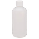 Light Gray Natural Boston HDPE Plastic Bottle (Pack of 10) – Available in Multiple Sizes