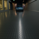 Dark Slate Gray Non-Slip Heavy Duty Rubber Flooring Roll – Studded Dot Penny Pattern 3mm–6mm Thick R11 Slip Rated, Oil Resistant