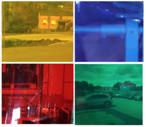 Chocolate Transparent Yellow Exhibition & Event Strip Curtains (Hook On)