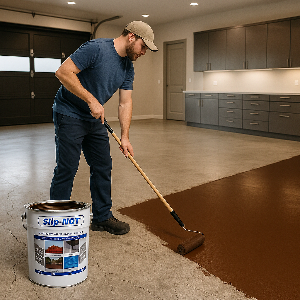 Dark Olive Green Industrial Garage Floor Paint 10L Paint PU150 For Showroom And Factory