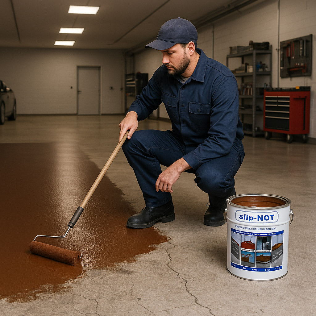 Dark Slate Gray Anti Slip Polyurethane Garage Floor Paint Resin Based High Build