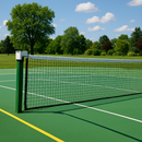 Dark Olive Green High-Density Standard Tennis Court Surround Mesh - 2m x 18.25m