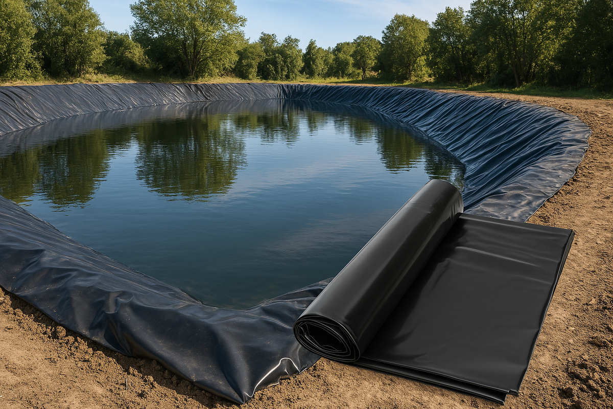 Dark Slate Gray Heavy Duty HDPE Pond Liner – 40-Year Guaranteed Waterproof Protection + Free Underlay – UV & Tear Resistant