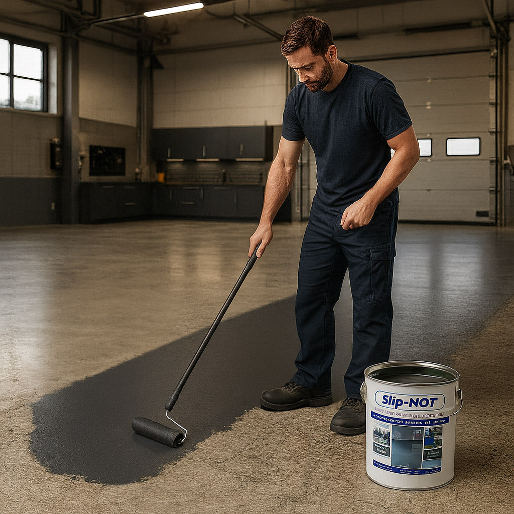 Dark Slate Gray Supercoat Non Slip Garage Floor Paint High Impact 20Ltr Paint For Factory Warehouses
