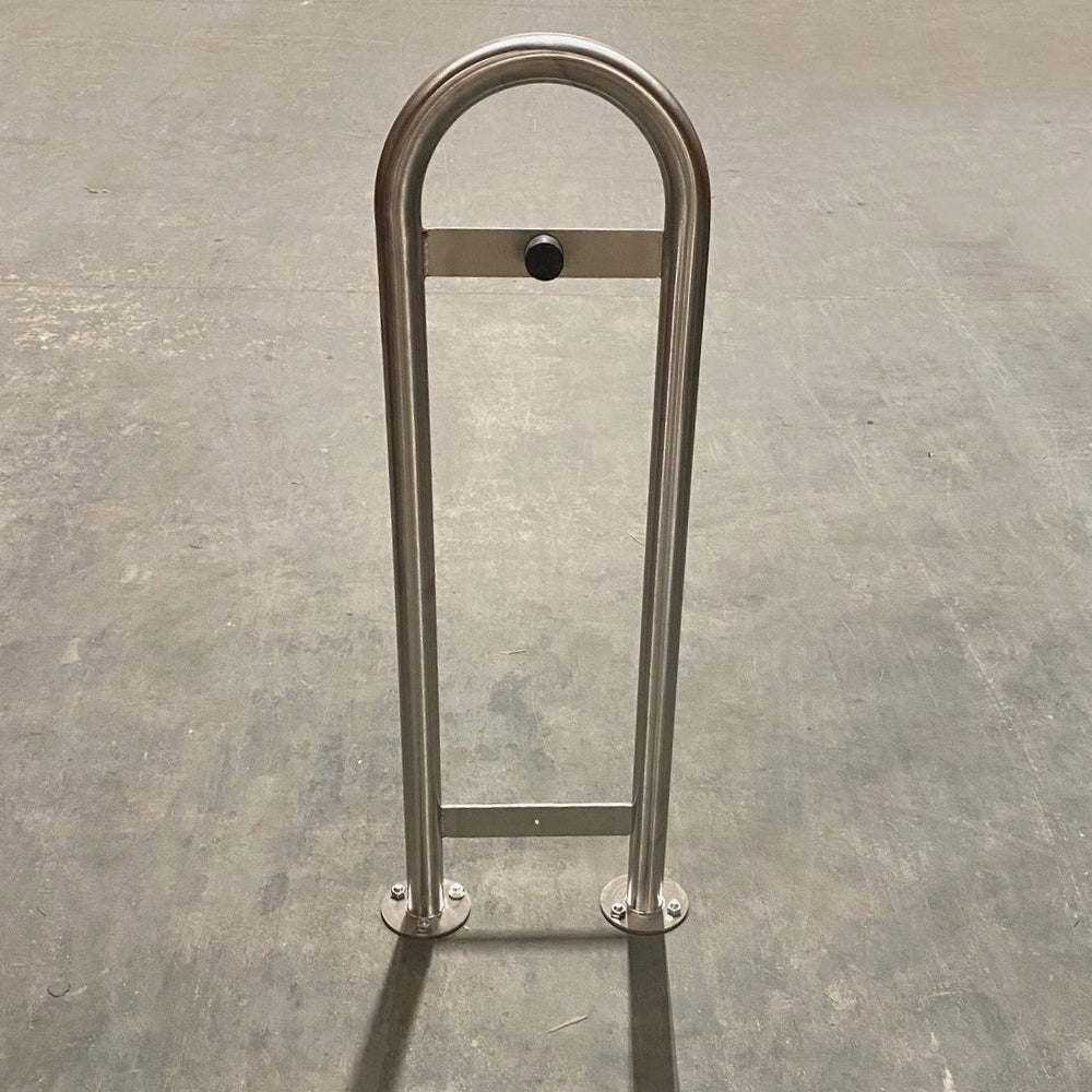 Dark Gray 48mm Diameter Door Guard – Heavy Duty Steel Door Stop with Rubber Shock Absorber | Wall Protection for Commercial & Industrial Use