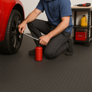 Dark Slate Gray Premium R11 Slip-Resistant Heavy Duty Garage Dot Rubber Flooring Custom Length Rolls Oil-Resistant & Outdoor Safe