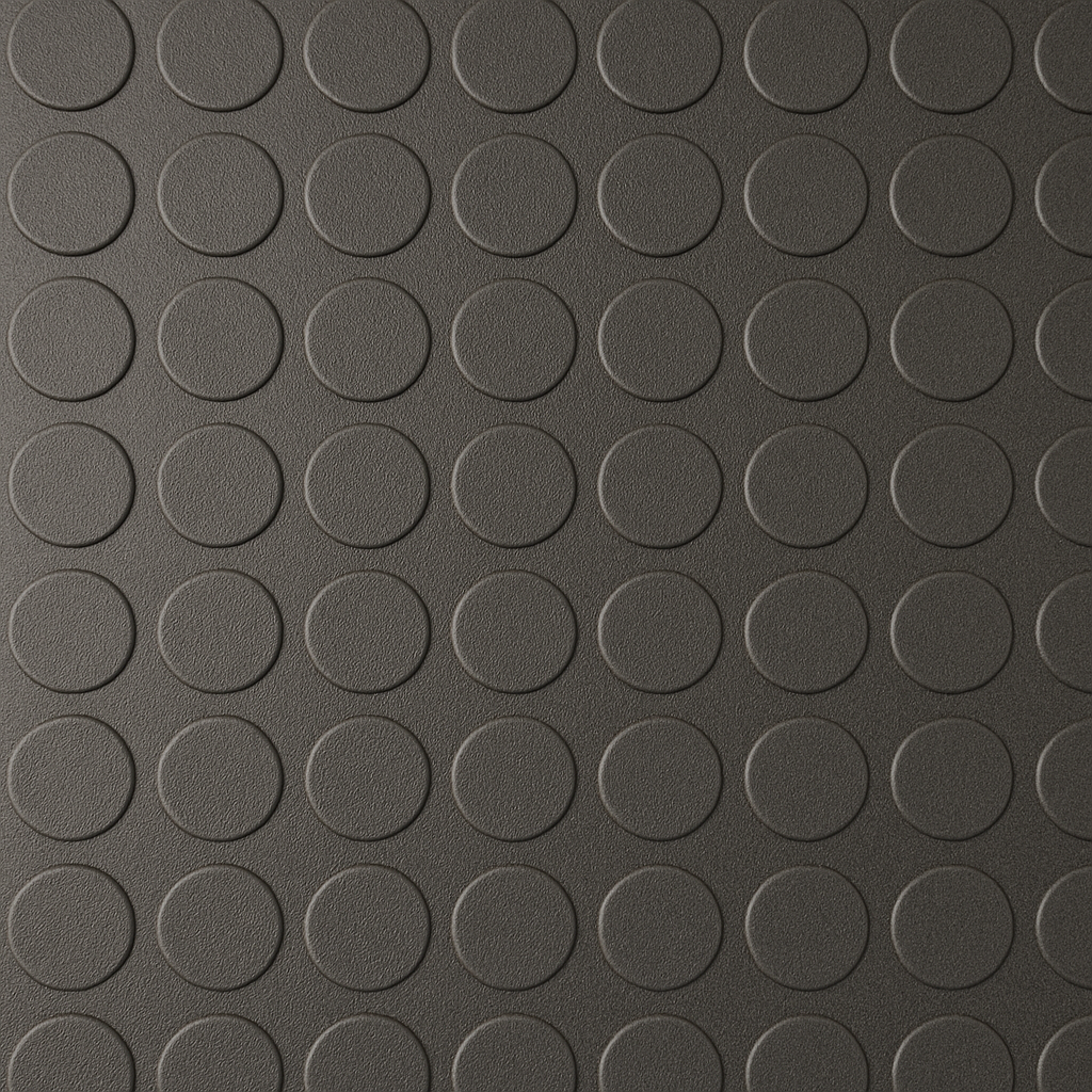 Dark Slate Gray Premium R11 Slip-Resistant Heavy Duty Garage Dot Rubber Flooring Custom Length Rolls Oil-Resistant & Outdoor Safe