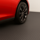 Dark Slate Gray Premium R11 Slip-Resistant Heavy Duty Garage Dot Rubber Flooring Custom Length Rolls Oil-Resistant & Outdoor Safe