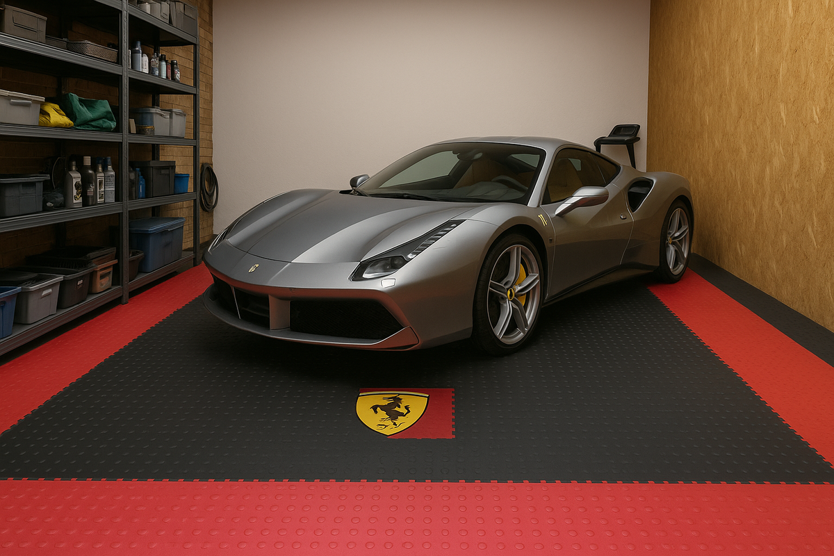 Dark Slate Gray 7mm Interlocking PVC Floor Tiles – Heavy Duty 500mm x 500mm | Industrial, Garage & Workshop Flooring