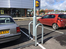 Dark Slate Gray Heavy-Duty Lamp Post Protector – Galvanised / Powder-Coated Bollard Guard for Street Lights, Signage & EV Posts