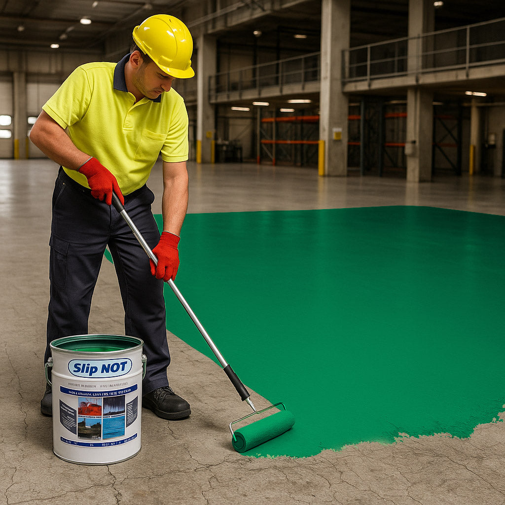 Dark Slate Gray Supercoat Non Slip Garage Floor Paint High Impact 20Ltr Paint For Factory Warehouses