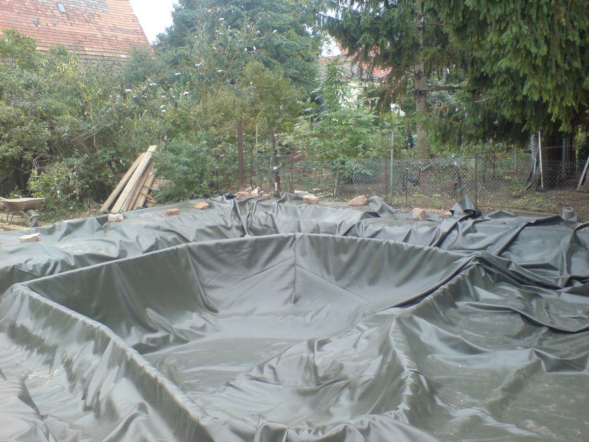 Slate Gray Heavy Duty HDPE Pond Liner – 40-Year Guaranteed Waterproof Protection + Free Underlay – UV & Tear Resistant