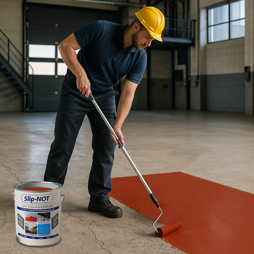 Dim Gray Anti Slip Polyurethane Garage Floor Paint Resin Based High Build