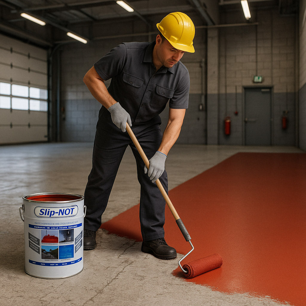 Dark Slate Gray Supercoat Non Slip Garage Floor Paint High Impact 20Ltr Paint For Factory Warehouses