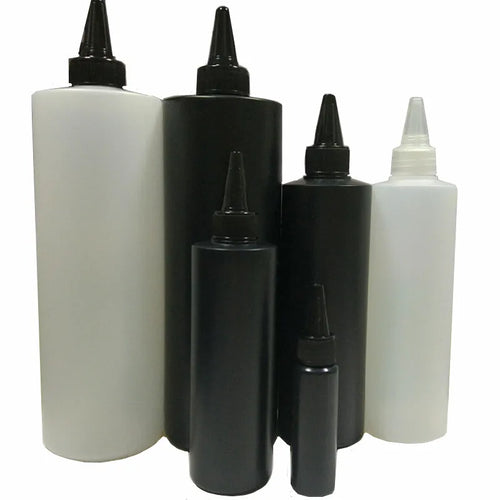 Black Black Swipe HDPE Plastic Bottle (Pack of 10) – Ideal for Cleaning Solutions, Cosmetics, and More