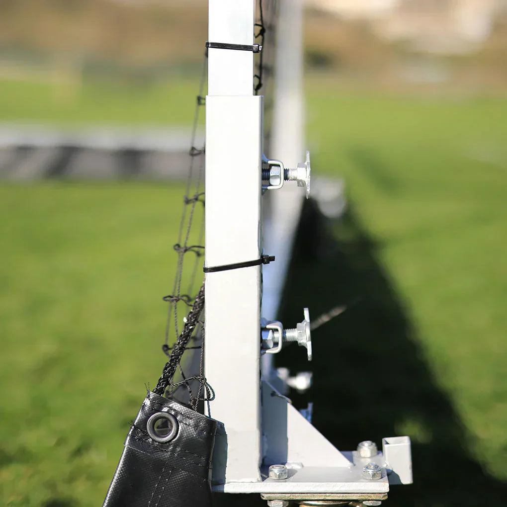 Dim Gray 3m Premium Mobile Cricket Cage – Sturdy Steel Construction & 6 Wheels