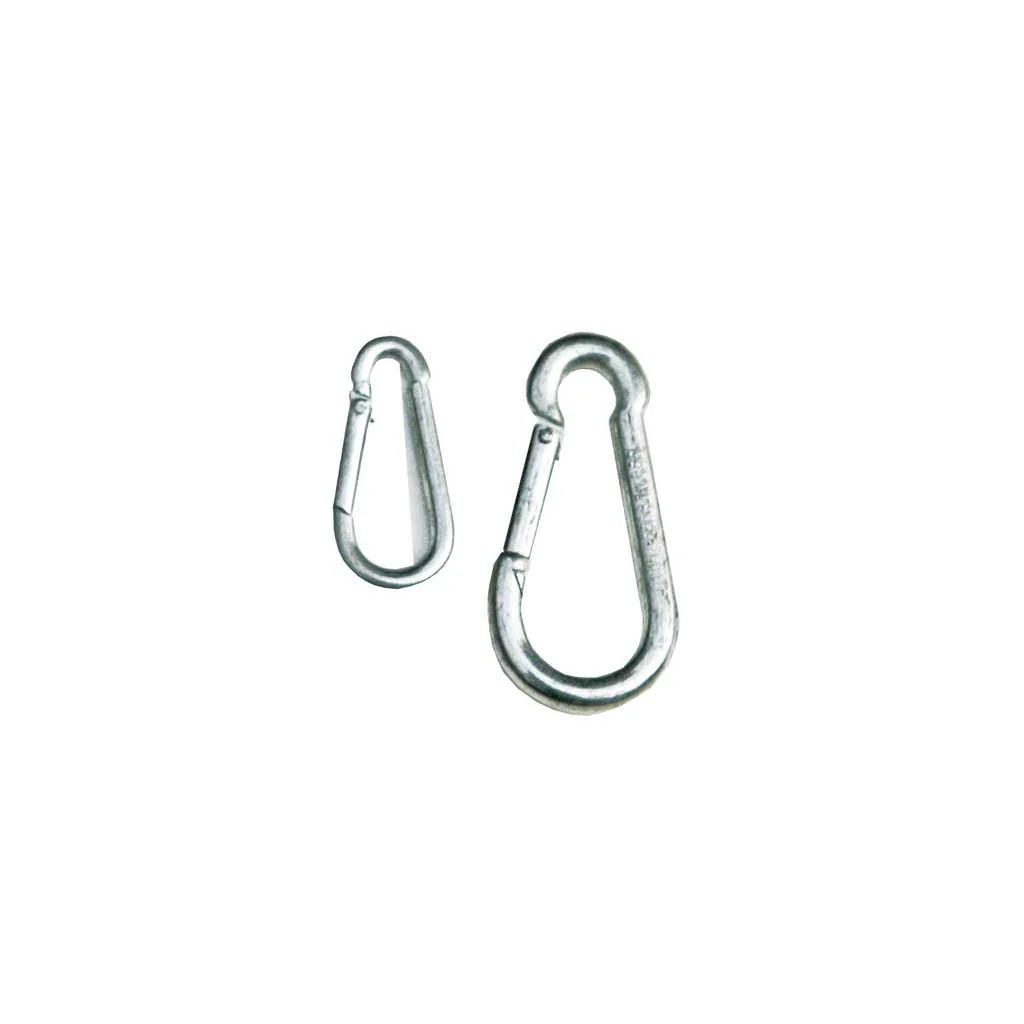 Light Gray Carbine Clip For Securing Netting to Wire Rope