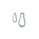 Light Gray Carbine Clip For Securing Netting to Wire Rope