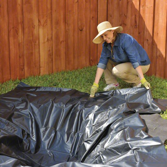 Dim Gray Heavy Duty HDPE Pond Liner – 40-Year Guaranteed Waterproof Protection + Free Underlay – UV & Tear Resistant