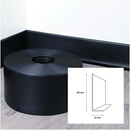 10M PVC Flexible Skirting Board 100mm x 25mm For Bathroom And Kitchen Surfaces