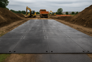Dark Slate Gray Premium ChassisGuard™HD Access Mats Recycled HDPE 2400mm x 1200mm Trackway for Heavy Machinery