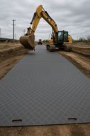 Dim Gray High-Strength DeckTuff™ Access Mat Non-Slip, 20 Tonne Capacity Ideal for Groundworks Utilities