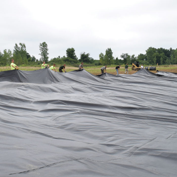Dark Gray Industrial-Grade HDPE Pond Liner – 25-Year Guarantee | UV-Resistant, Tear-Proof, Waterproof Sheet