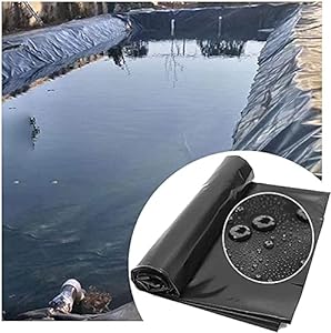 Dark Slate Gray Heavy Duty HDPE Pond Liner – 40-Year Guaranteed Waterproof Protection + Free Underlay – UV & Tear Resistant