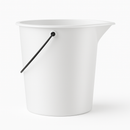 White Smoke LDPE Plastic Bucket Series 610/615 – Durable, Lightweight Storage Solution