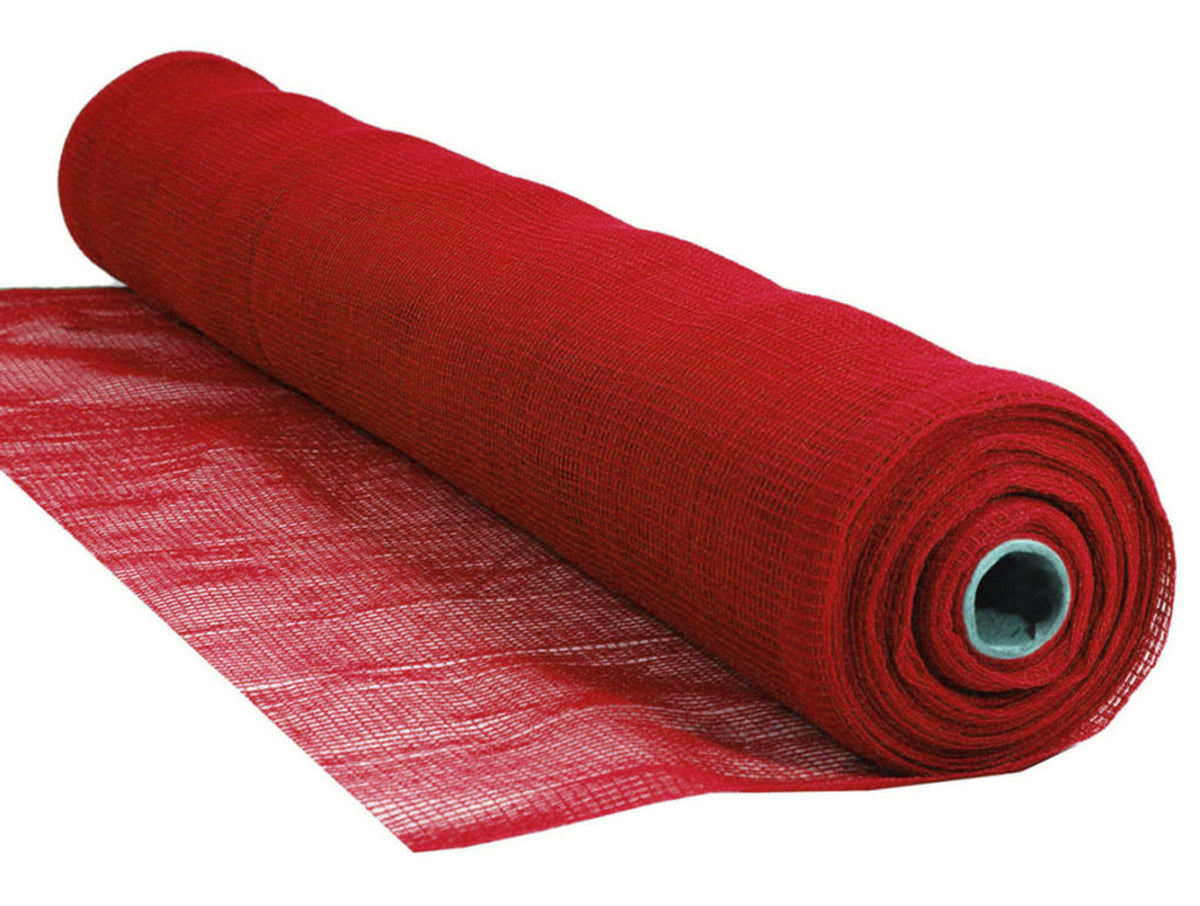 Brown Durable Red Debris Netting For Construction Site Safety