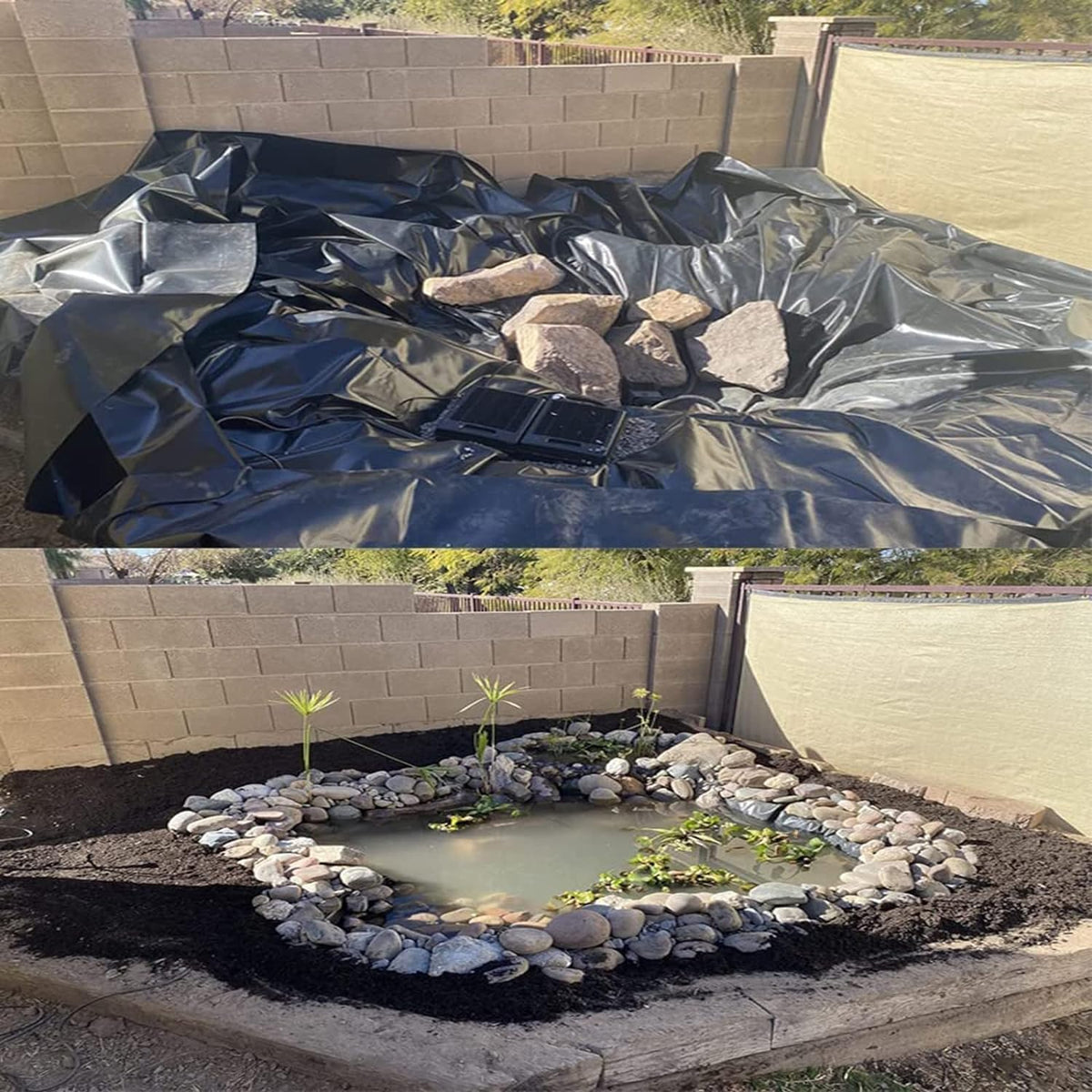 Dim Gray Industrial-Grade HDPE Pond Liner – 25-Year Guarantee | UV-Resistant, Tear-Proof, Waterproof Sheet