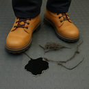 Dark Slate Gray Circular Stud Rubber Matting Roll – R11 Slip-Resistant Flooring for Industrial & Commercial Areas