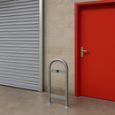 Dim Gray 48mm Diameter Door Guard – Heavy Duty Steel Door Stop with Rubber Shock Absorber | Wall Protection for Commercial & Industrial Use