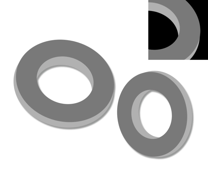 Light Slate Gray Axle Spacer Washer