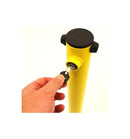 Dark Slate Gray Reserved Fold-Down Parking Post – Integral Lock, Keyed-Alike Option, Bolt-Down Base