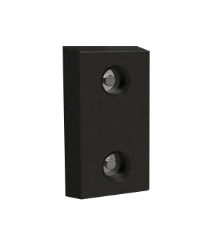 Dark Slate Gray Standard Rubber Dock Bumper with Fixings