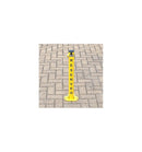 Gray Reserved Fold-Down Parking Post – Integral Lock, Keyed-Alike Option, Bolt-Down Base