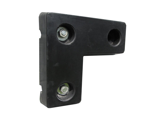 Dark Slate Gray L Shaped Rubber Dock Bumper 440 x 440 x 95mm