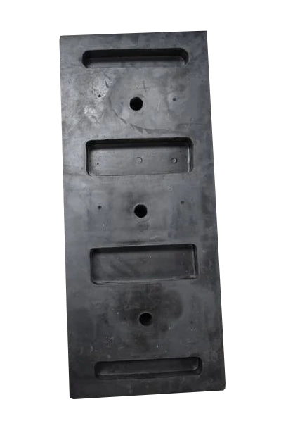 Dim Gray Heavy-Duty Rubber Dock Bumper 600 × 250 × 100 mm – SBR Industrial Grade Impact Buffer