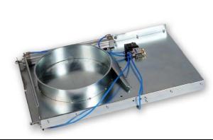 Light Slate Gray Rolled Edge Duct Auto Pneumatic Damper