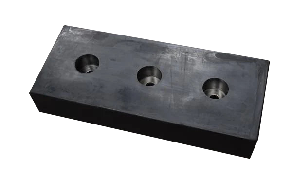 Dark Slate Gray Heavy-Duty Rubber Dock Bumper 600 × 250 × 100 mm – SBR Industrial Grade Impact Buffer